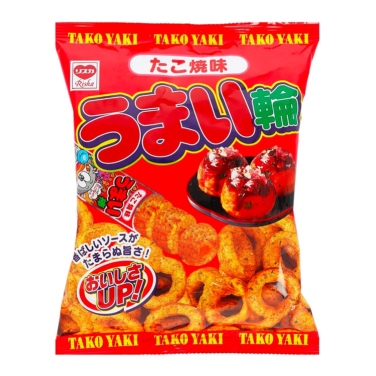 Ring Snack UMAIWA Takoyaki Chips Puffed RISKA 75g