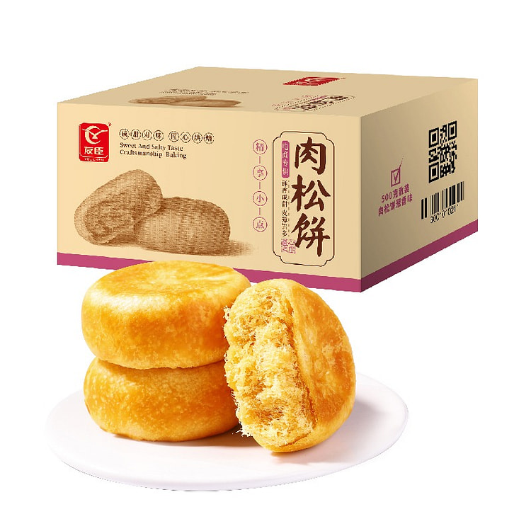 友臣肉松饼500g葱香味营养健康糕点心早餐面包