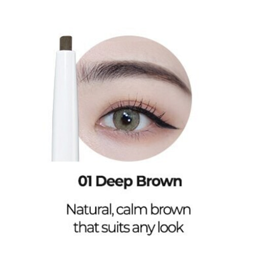 COLORGRAM Artist Formula Slim Brow Pencil #01 Deep Brown