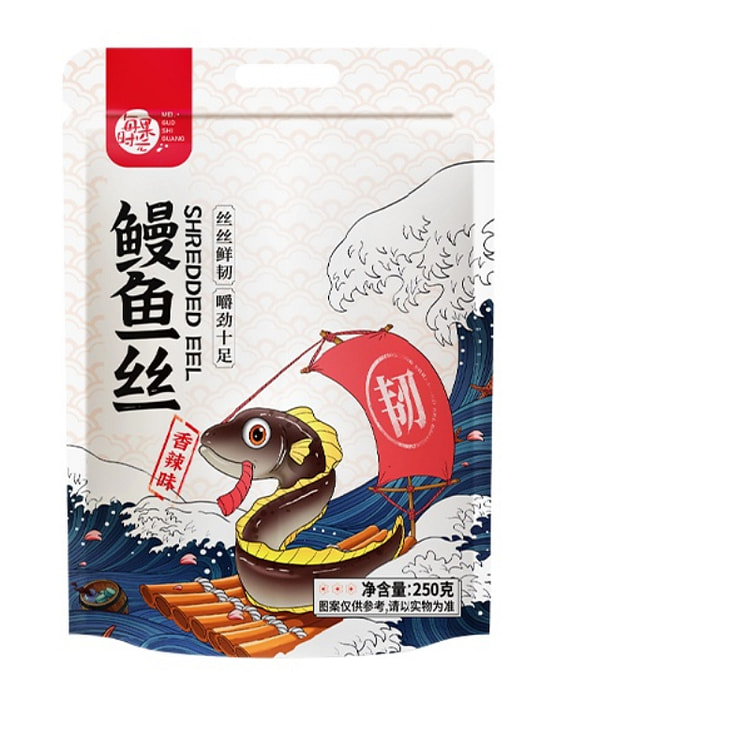 每果时光 香辣鳗鱼丝下酒菜休闲零食250g*1包