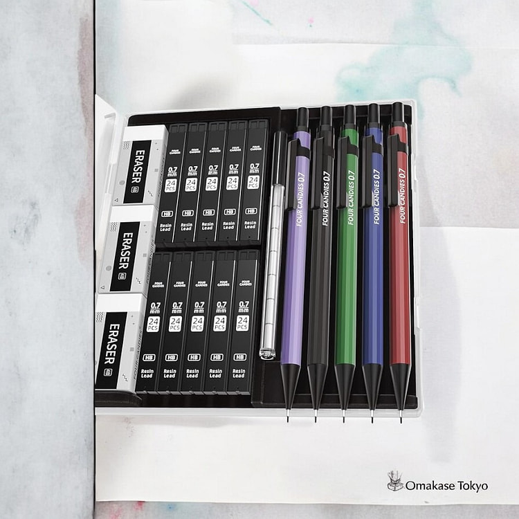 Four Candies0.7mm金属自动铅笔套装 500 克