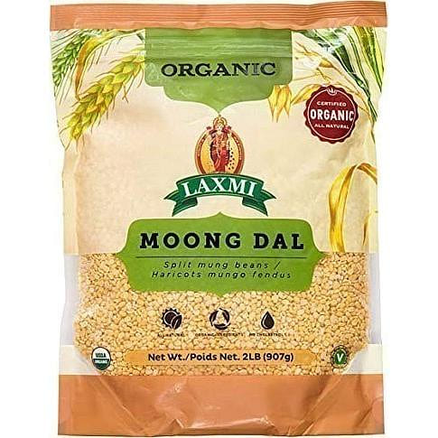 Laxmi Organic Moong Dal, 2 lbs bag 2 lb