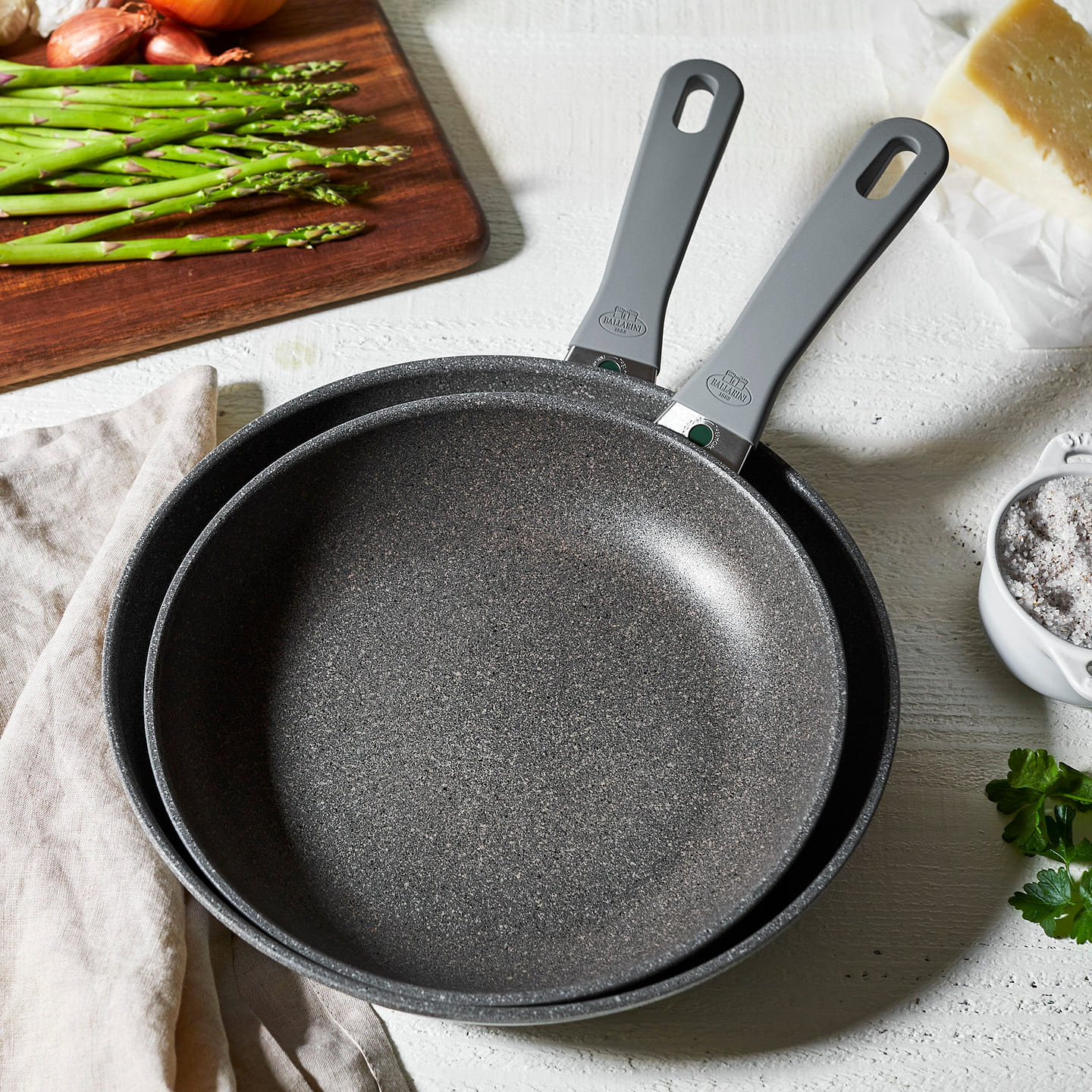 BALLARINI Parma Plus 2-pc Aluminum Nonstick Fry Pan Set, Made in Italy 1 個