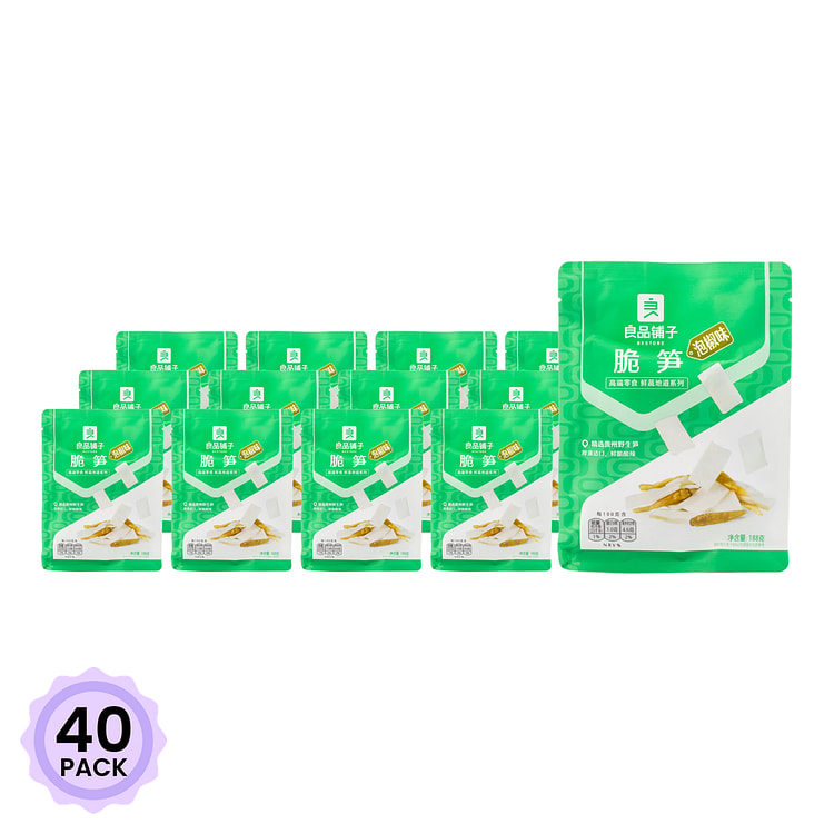 良品铺子 脆笋 泡椒味 188 克*40 包