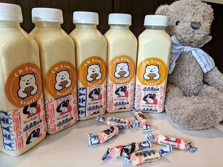 white rabbit candy plush