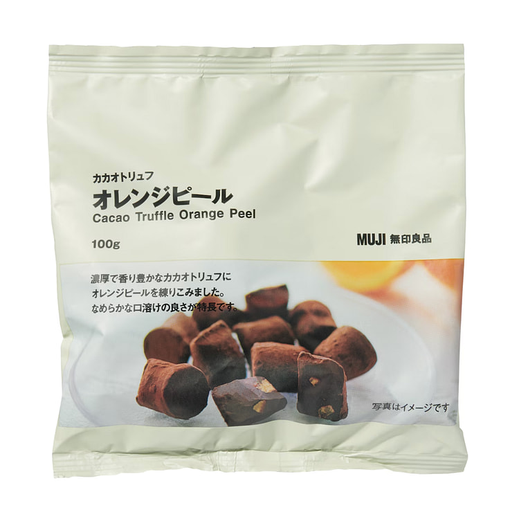 無印良品 カカオトリュフ　オレンジピール 100g