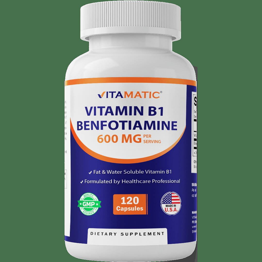 Benfotiamine 300mg + Vitamin B1 300mg 120 Capsules 1 each