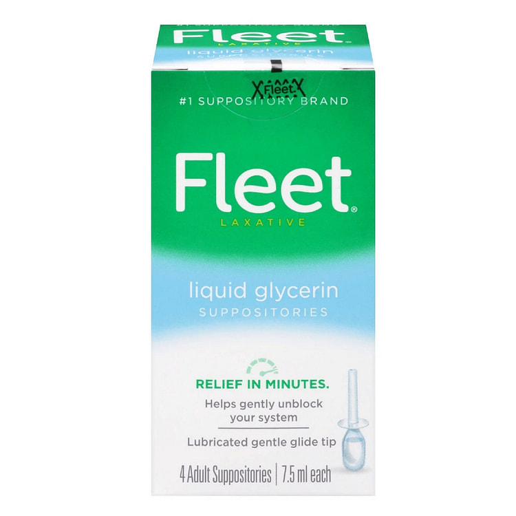 Fleet Liquid Glycerin Adult Laxative Suppositories 4 count