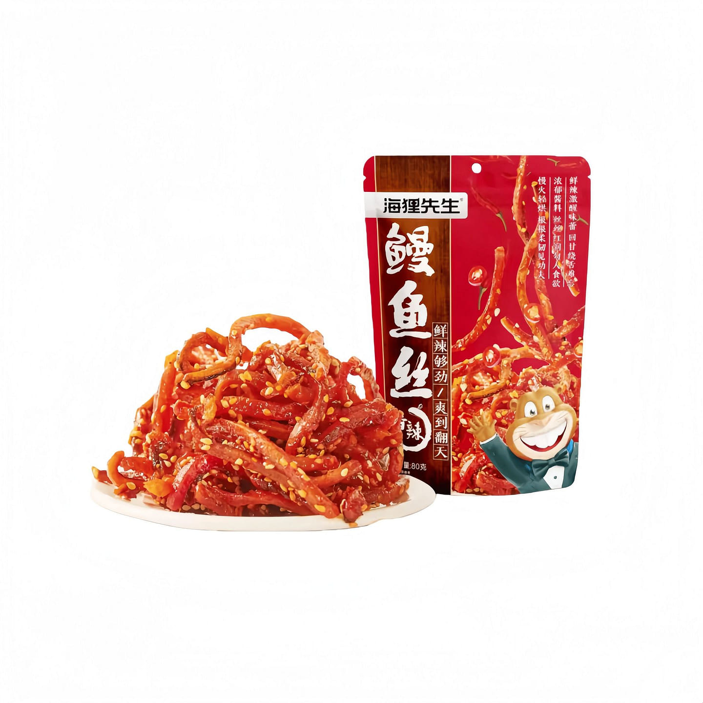 Honey Sauce Eel Strips Spicy Snack 80g*1 Bag 80 g