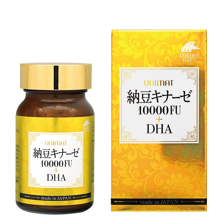 UNIMAT RIKEN Nattokinase 10000FU DHA 60pcs 1 each