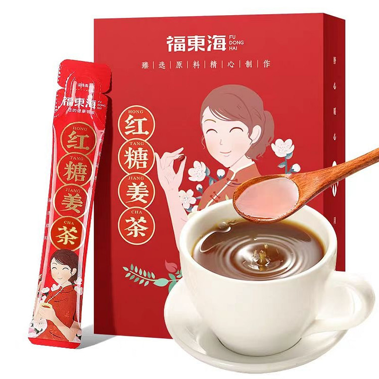 福东海 红糖姜茶 暖宫健胃 驱寒除湿 大姨妈姜母茶 120g*1盒