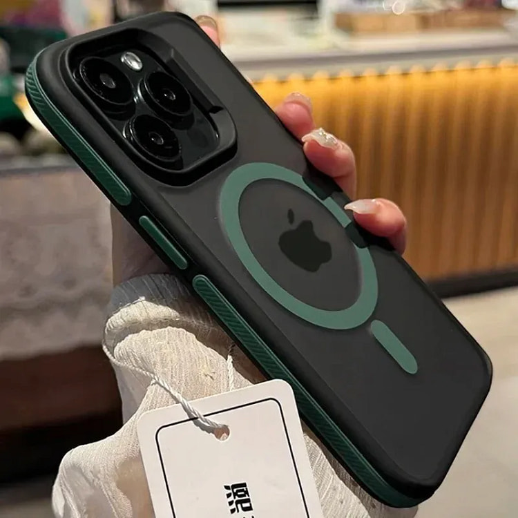 适用于 iPhone 16 的绿色磁吸手机壳 1 包