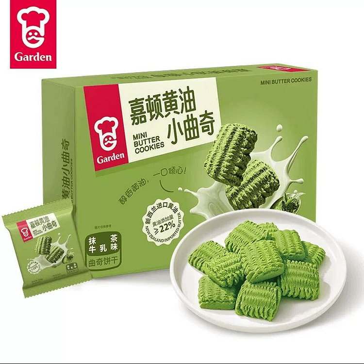 嘉顿抹茶味黄油曲奇饼干288g 288 克