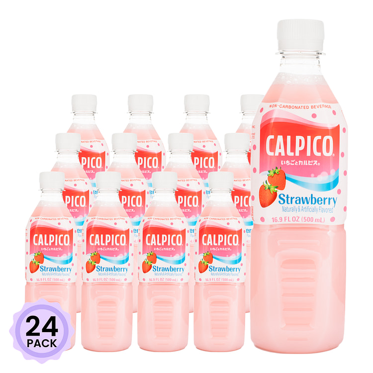 Calpico 乳酸菌饮料 草莓味 16.9 盎司*24 包