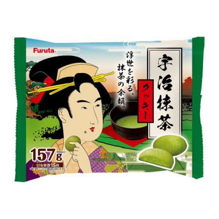 Furuta 宇治抹茶曲奇饼干 157g 1 包