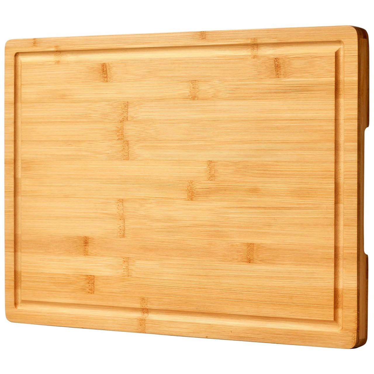 Large Bamboo Cutting Board with Juice Groove Wood 1 each