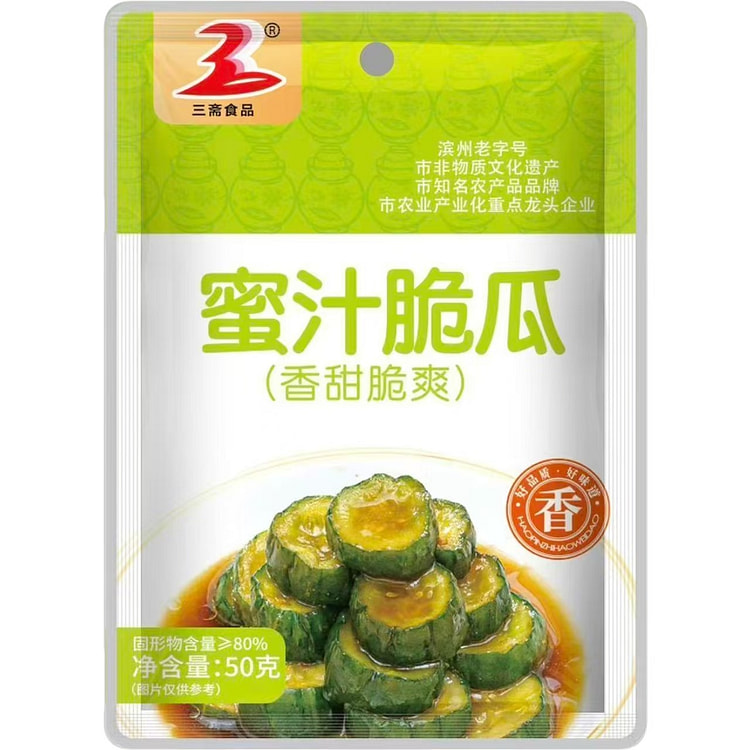 山东蜜汁脆瓜50g*1包 1 包