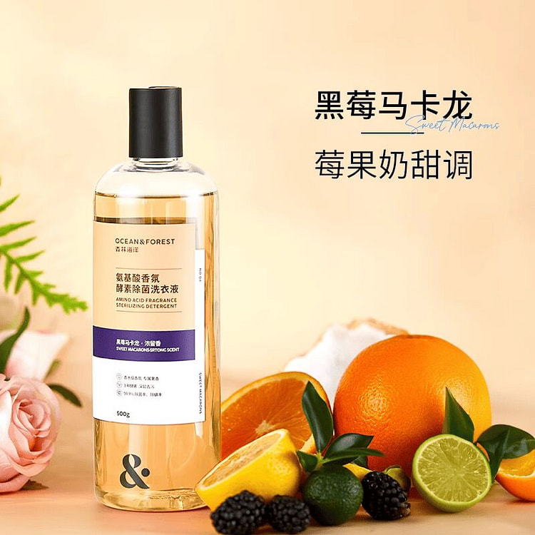 森林海洋黑莓马卡龙洗衣液500g除菌除螨留香 500 克