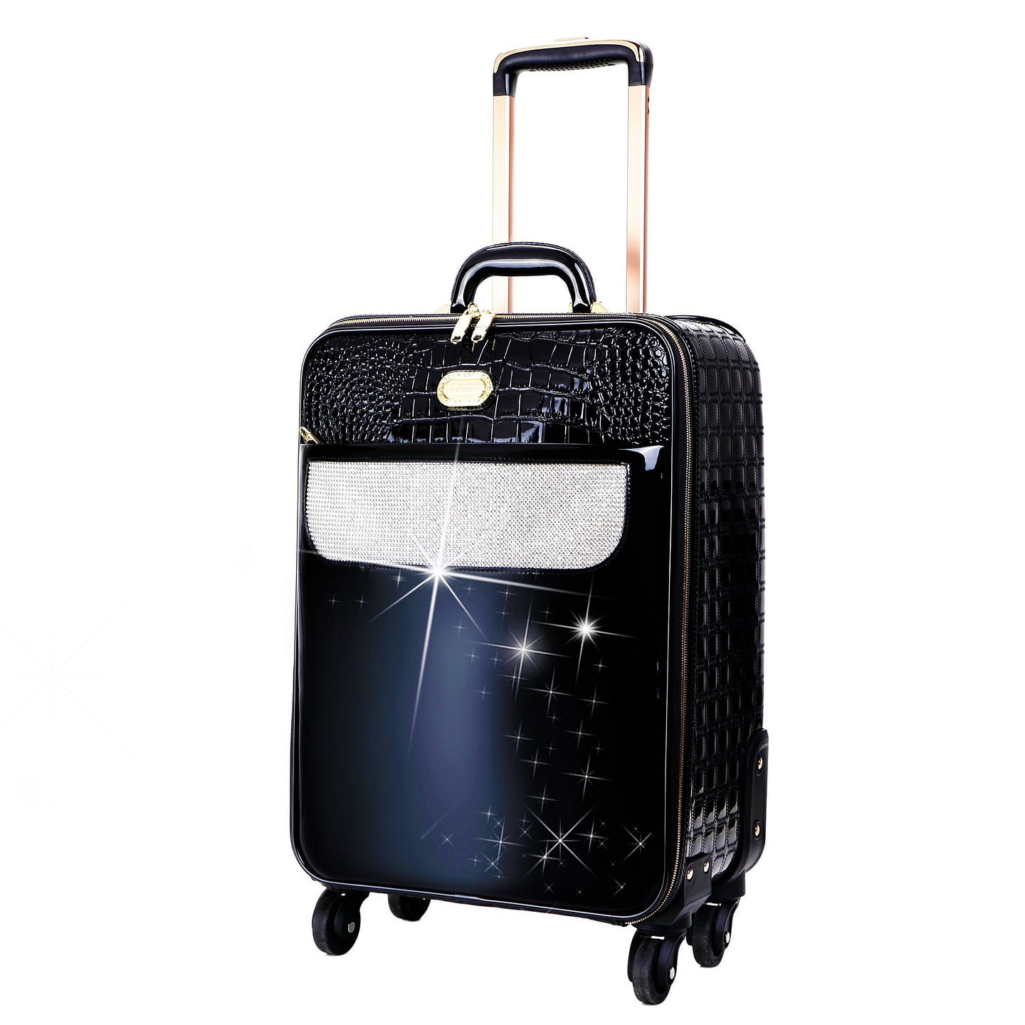 Sleek and Steady Light Weight Spinner Luggage [KGL8899-BK] 1 each