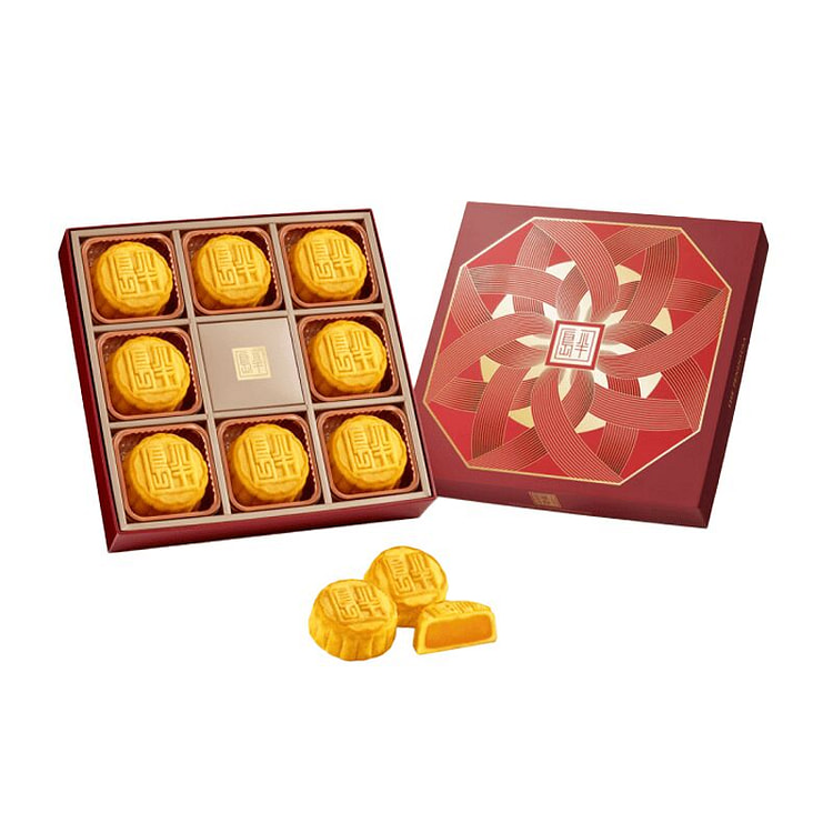 HK The Pennisula Egg Custard Mooncakes 8s