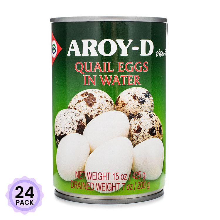 Aroy-D Quail Eggs in Water 15 oz*24 pack