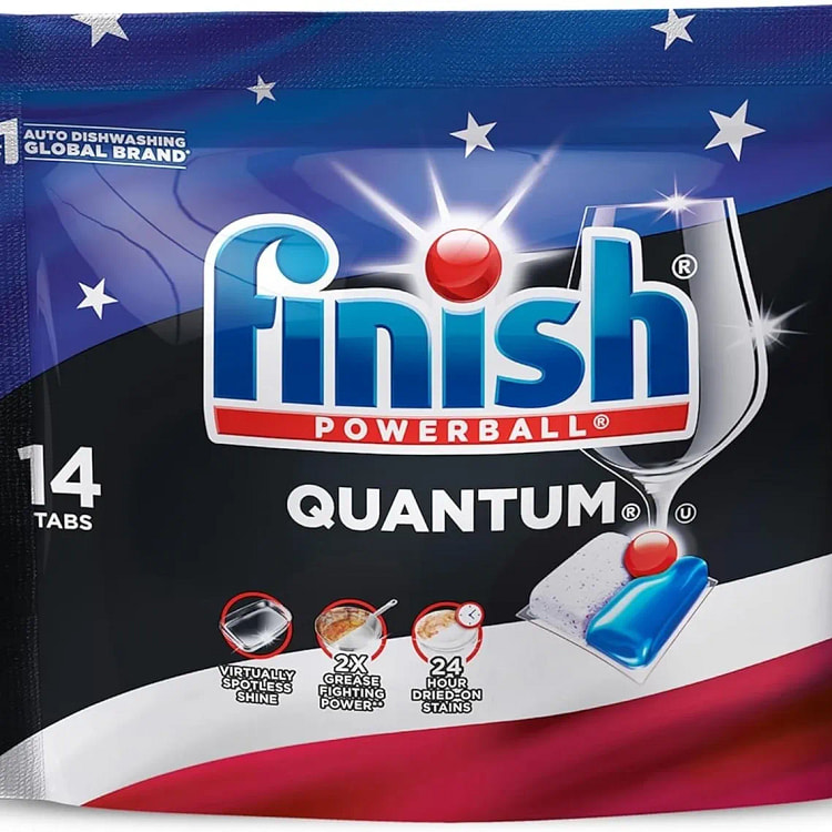 Finish Quantum Dishwasher Pods No Pre-Rinse 14 Cou 1 box