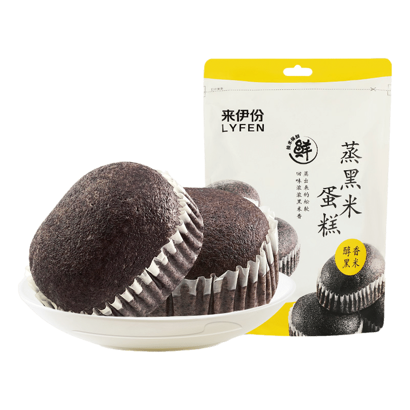 Lai yi fen Zheng black rice cake nutrition breakfast coarse grain bread 240 g