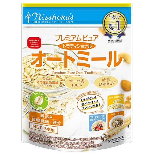日食 优质纯传统燕麦片 340g 130日