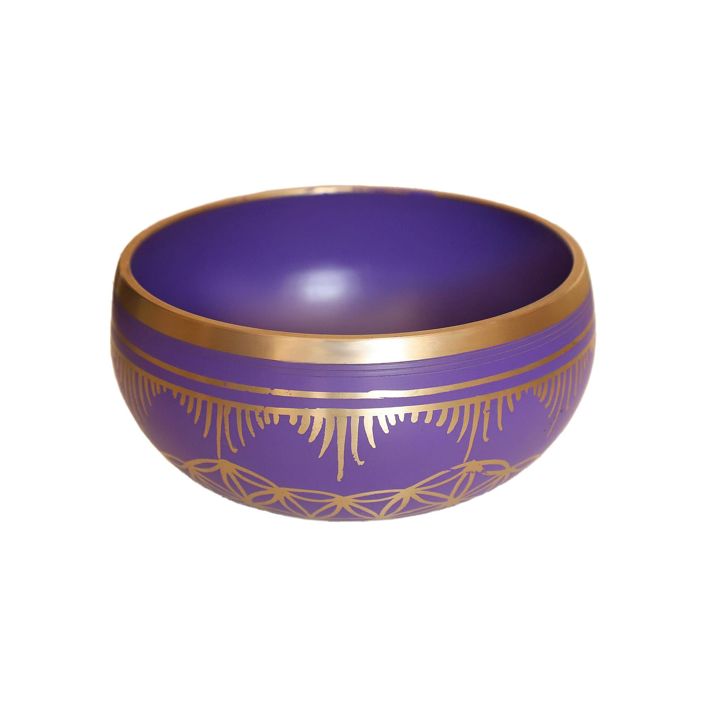 Cottage Handicraft, Crown Charka – Violet Tibetan Singing Bowl 1 count