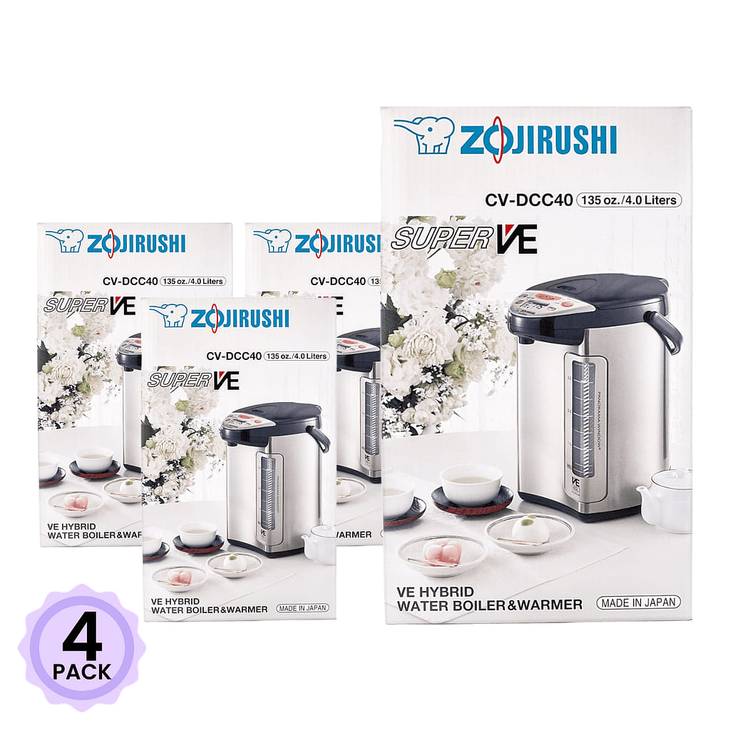 Zojirushi Hybrid Water Boiler and Warmer, 4-Liter, Stainless Dark Brown 1 count*4 pack