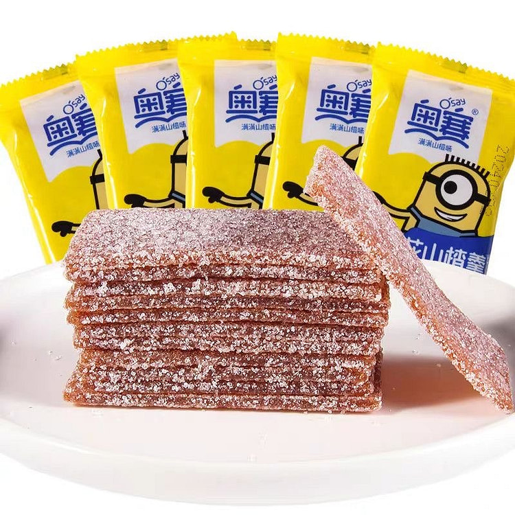 奥赛 冰糖雪花条山楂片 带糖山楂片独立包装 散装 250 克