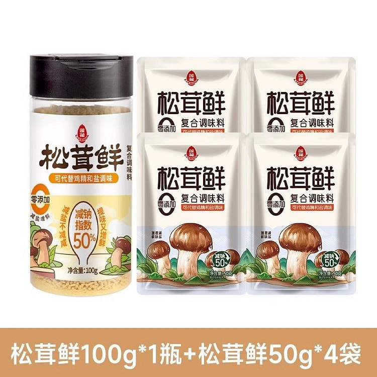 莲花 松茸鲜调味料 100g+50g*4袋 300 克