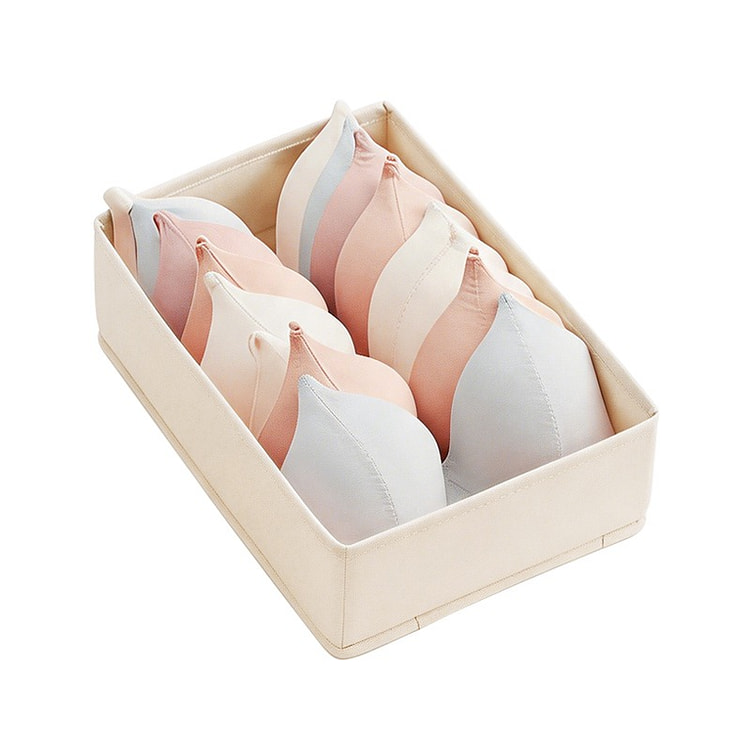 Fabric Divided Storage Box For Bra 1 count