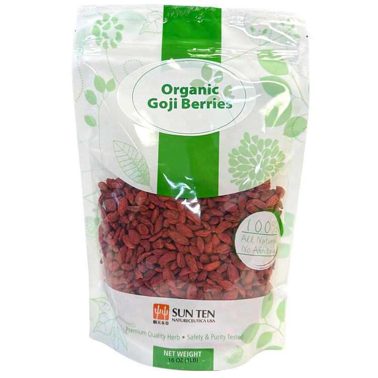 Sun Ten Organic Goji Berry - 1 Pound Bag 16 oz