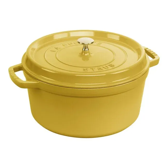 STAUB Cast Iron 7-qt Round Cocotte 7-qt / Citron 1 個