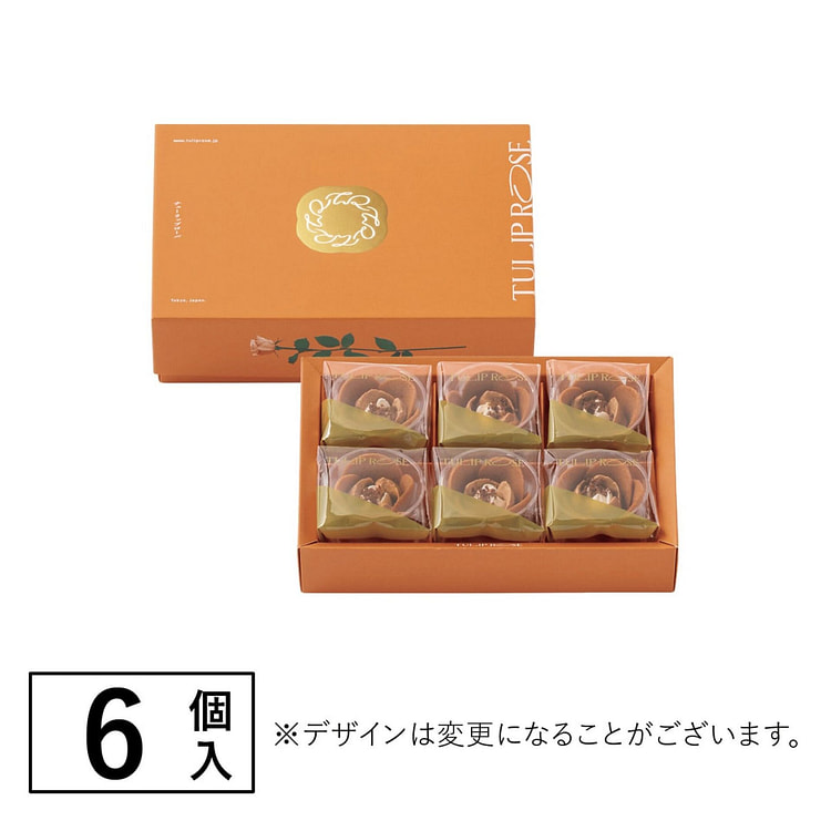TULIP ROSE秋季限定栗子郁金香曲奇 6枚装 1 盒