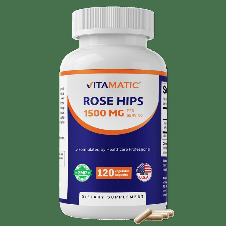 Vitamatic Rose Hips - 120 Capsules 1 each