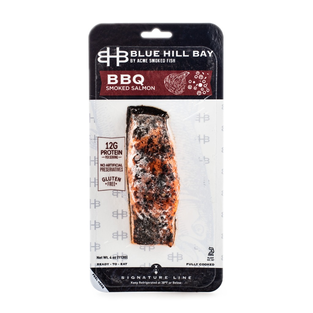 Blue Hill Bay BBQ Smoked Salmon, Frozen Weee!