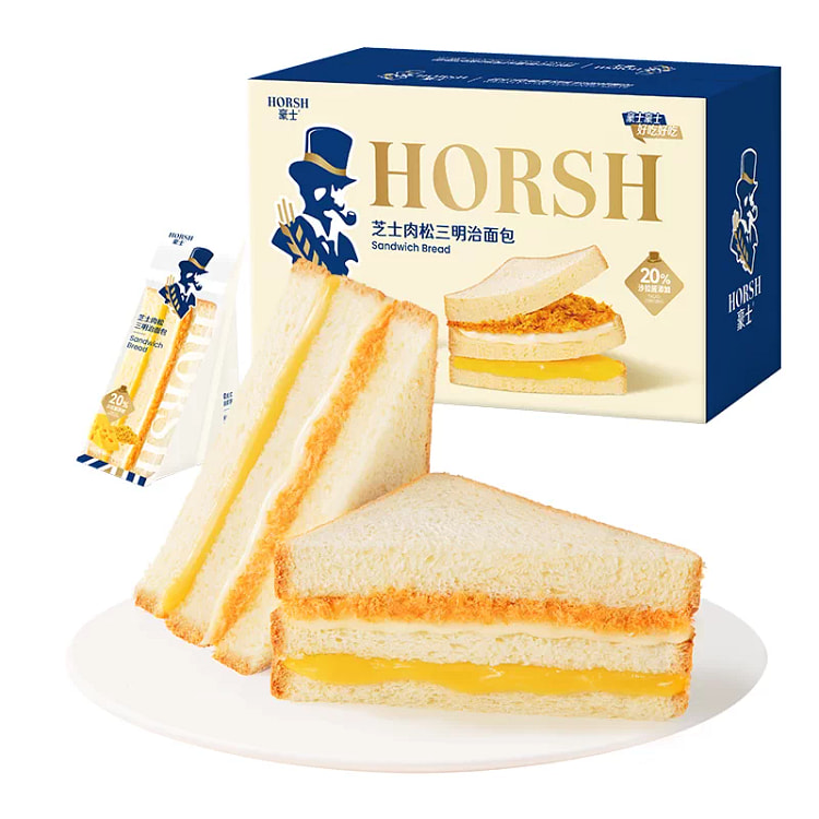 Houshi Cheese and Meat Bun Sandwich 380g * 1 box 380 g