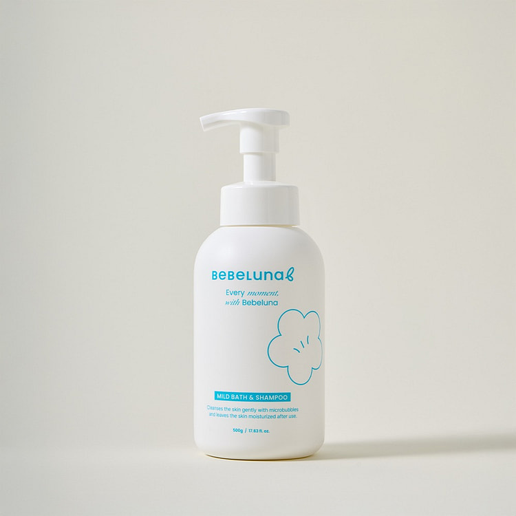 BEBELUNA Mild Bath&Shampoo, Baby, Adult, All ages