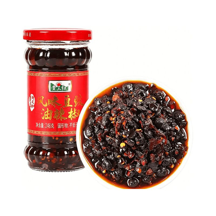 贵三红风味豆豉油辣椒 248g*1 瓶 248 克