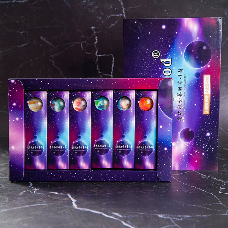 圣诞节儿童礼物星空棒棒糖糖果礼盒60g*1