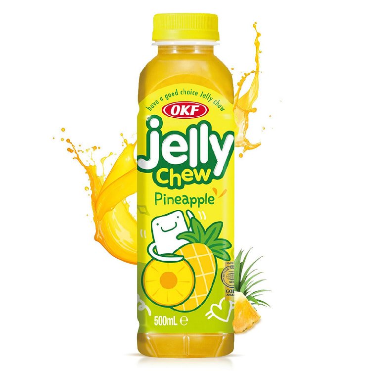 OKF 椰子汁配椰子果冻菠萝味 -20包