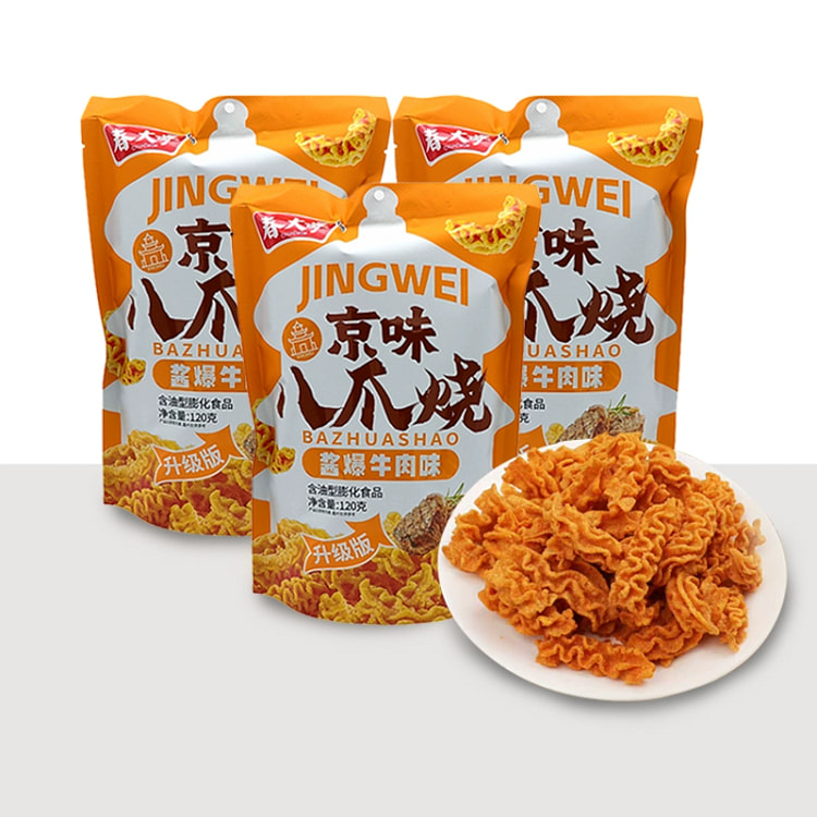 春大哥京味八爪烧酱爆牛肉味120g*1袋
