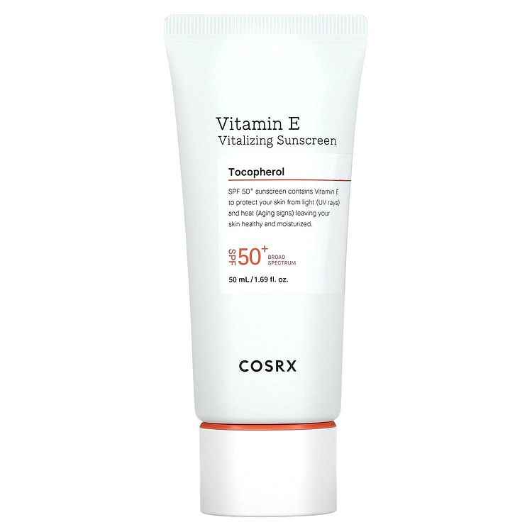 Vitamin E, Vitalizing Sunscreen, SPF 50+, 1.69 fl oz (50 ml), CosRx
