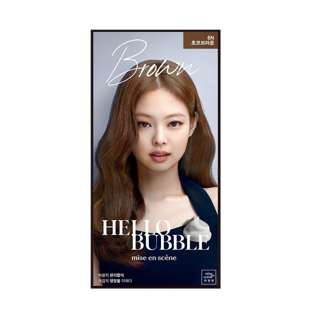 Hello Bubble x BLACKPINK Hair Dye 6N Choco Brown Weee!