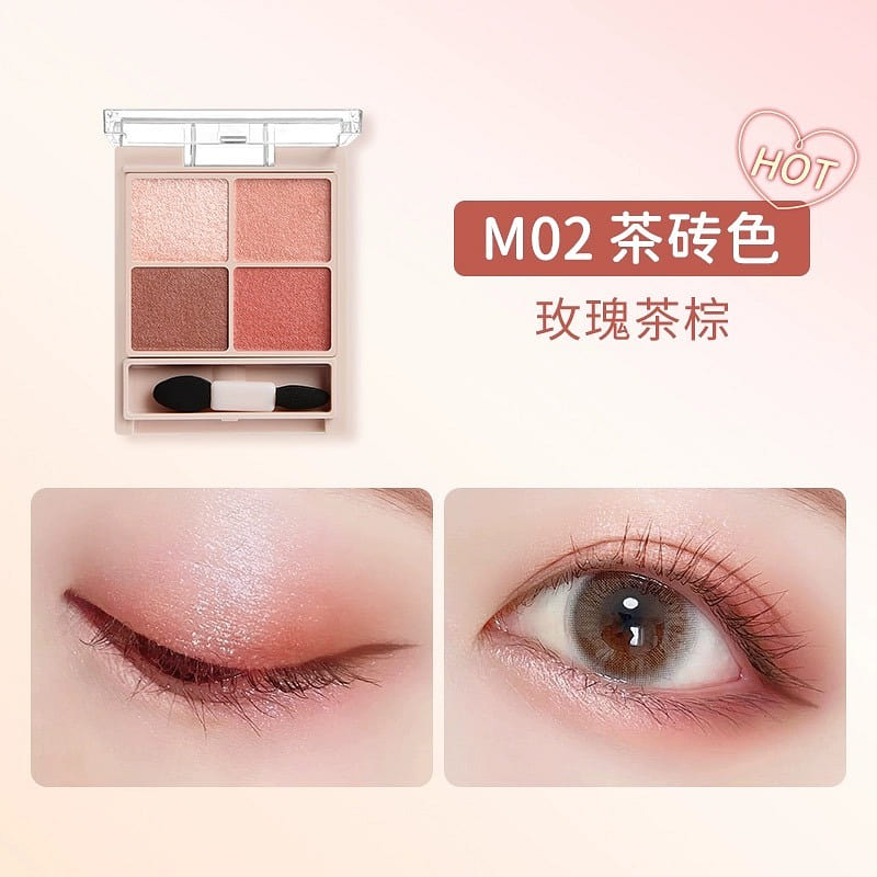 Canmake Souffle Four-Color Eyeshadow Palette M02 1 count