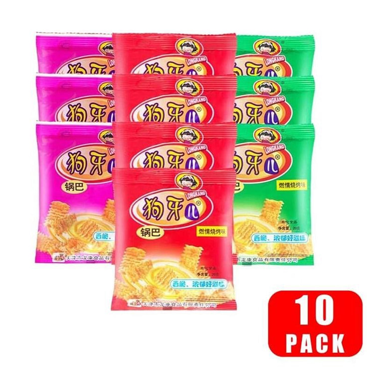 [Childhood Snack Treasure] Gouya'er Xiaomi Crispy Guoba Snack: 20g in 10 ba