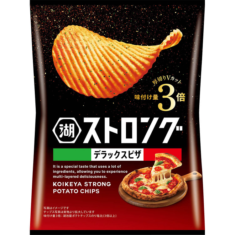 KOIKEYA STRONG Potato Chips Deluxe Pizza 53g 1 count