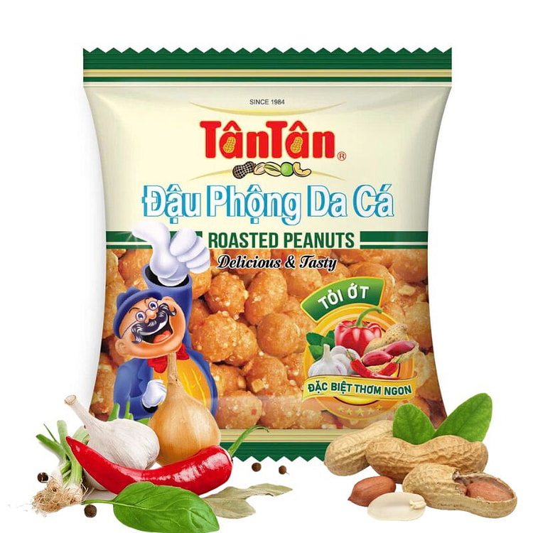Tan Tan Fish Skin Peanuts - 1 Pack